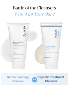 Comparison of Gentle Foaming Cleanser and Glycolic Treatment Cleanser